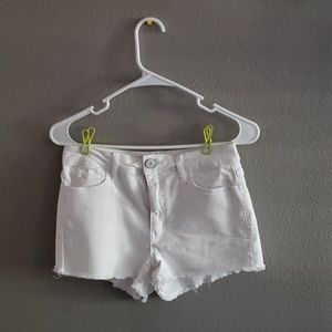 White So Jean Shorts